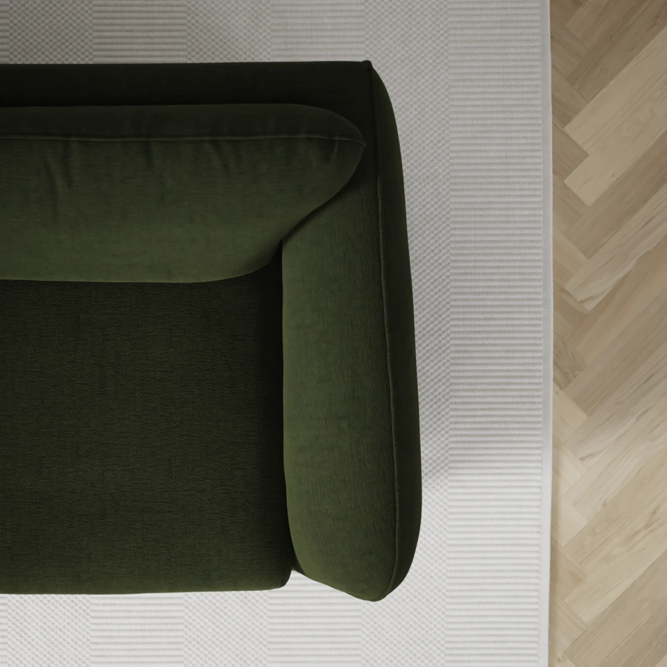 Madison Lux - Hörnsoffa 2+3-sits, hörn 1 - Grön