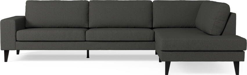 Sierra - 3-sits soffa med divan höger - Svart