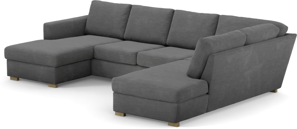 Friday - 3-sits soffa med schäslong vänster och divan höger - Grå