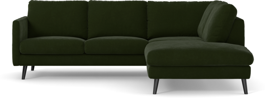 Madison Lux - 2-sits soffa med divan höger - Grön