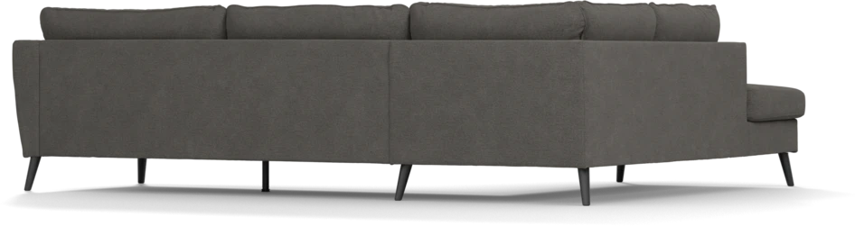 County - 2,5-sits soffa med divan vänster - Brun