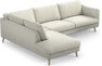Madison - 3-sits soffa med divan vänster - Vit
