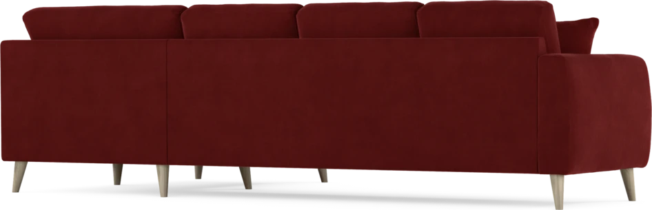 Eden - Hörnsoffa, 3+1-sits - Röd
