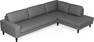 Sierra - 3-sits soffa med divan höger - Grå