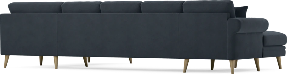 Eden - 3-sits soffa med schäslong vänster och divan höger - Blå