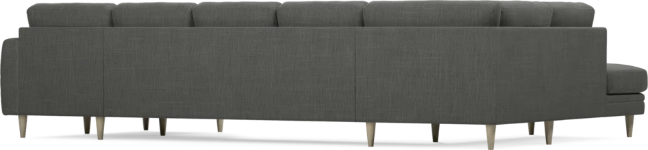 Eden - 3-sits soffa med divan vänster och schäslong höger - Grå