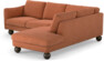 Madison Lux - 2-sits soffa med divan höger - Orange