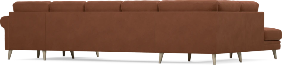 Eden - 3-sits soffa med divan vänster och schäslong höger - Orange