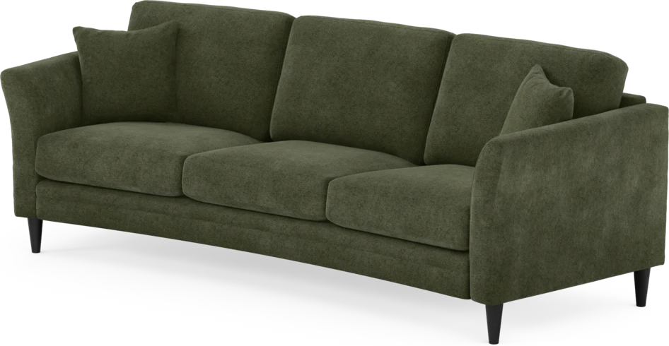 Eden - 3-sits soffa svängd - Grön