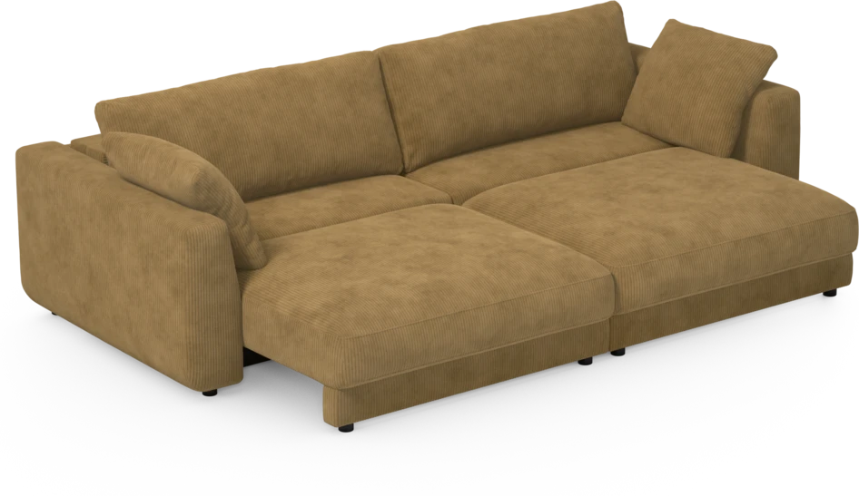 Amie - Bäddsoffa 4-sits - Gul