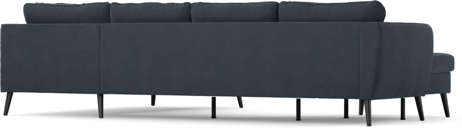 County - 3-sits soffa med schäslong vänster och divan höger - Blå