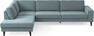 Sierra - 3-sits soffa med divan vänster - Grön