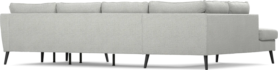 County - 3-sits soffa med divan vänster och schäslong höger - Grå