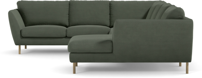 Madison Lux - Hörnsoffa med schäslong höger - Grön