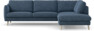 Madison Lux - 3-sits soffa med divan höger - Blå