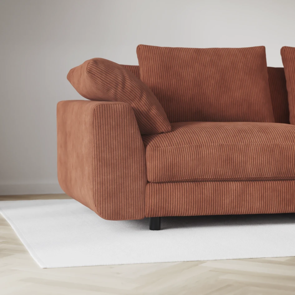 Amie - 3-sits soffa - Orange