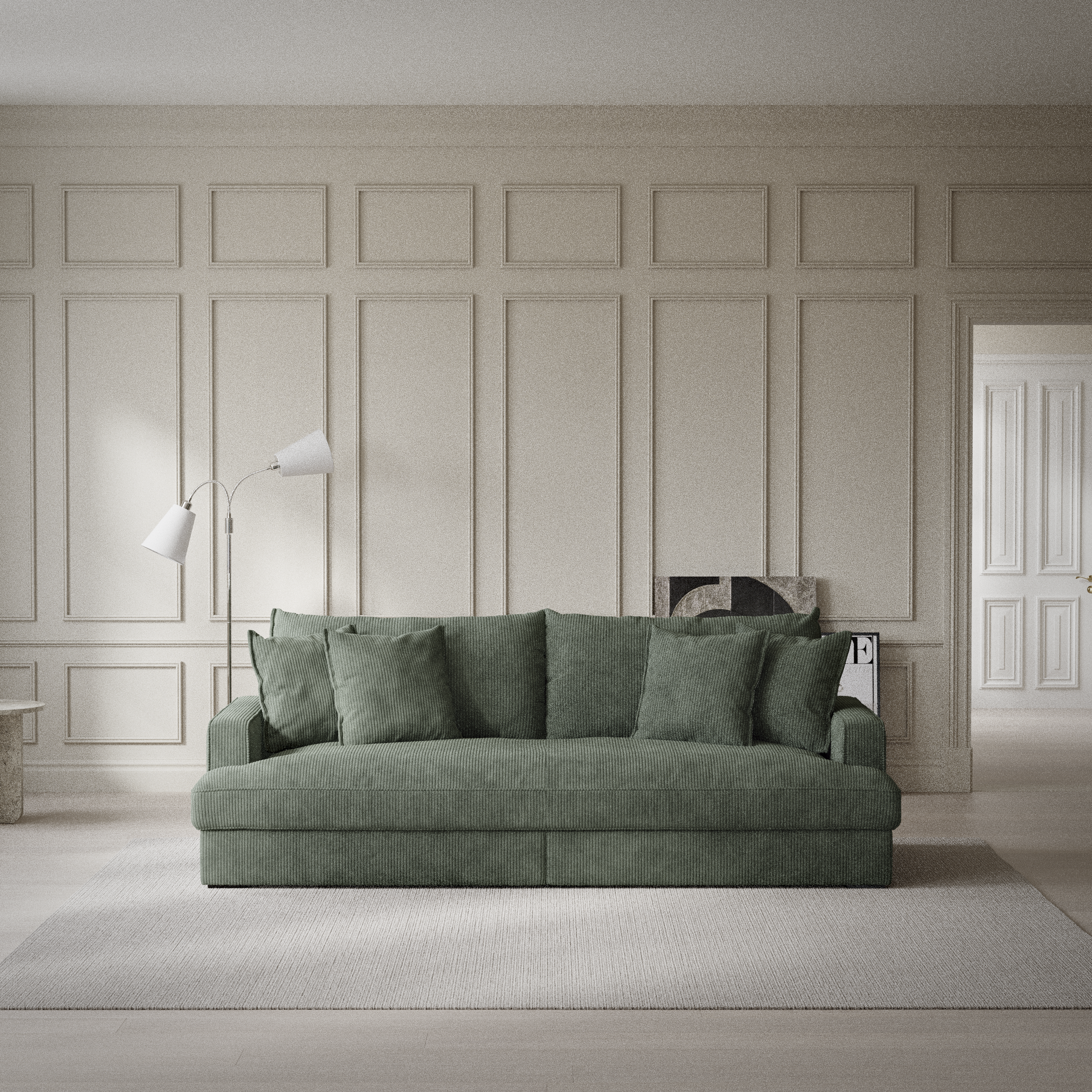 Rossi - 3-sits soffa, hel dyna - inspiration