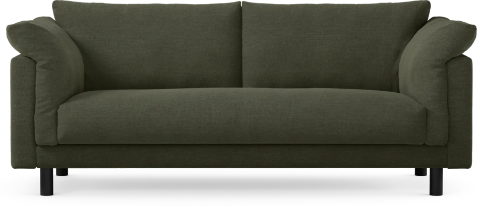 Cherrie - 2,5-sits soffa, hel dyna, fast klädsel - Grön