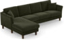 Eden - 3-sits soffa med schäslong - Grön