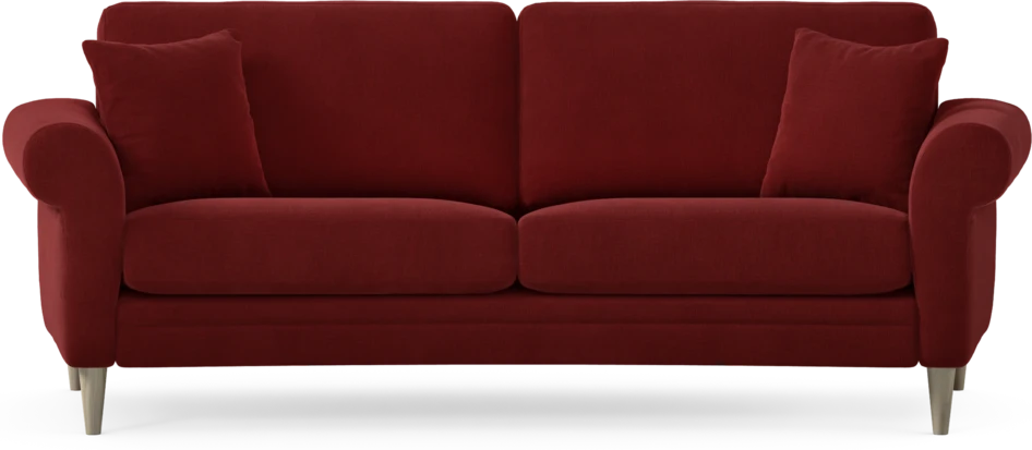 Eden - 2,5-sits soffa svängd - Röd