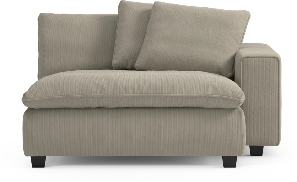 Bellora - Schäslong XL med armstöd höger - Beige