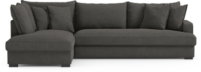 Mila, 3-sits soffa med divan vänster, hel dyna