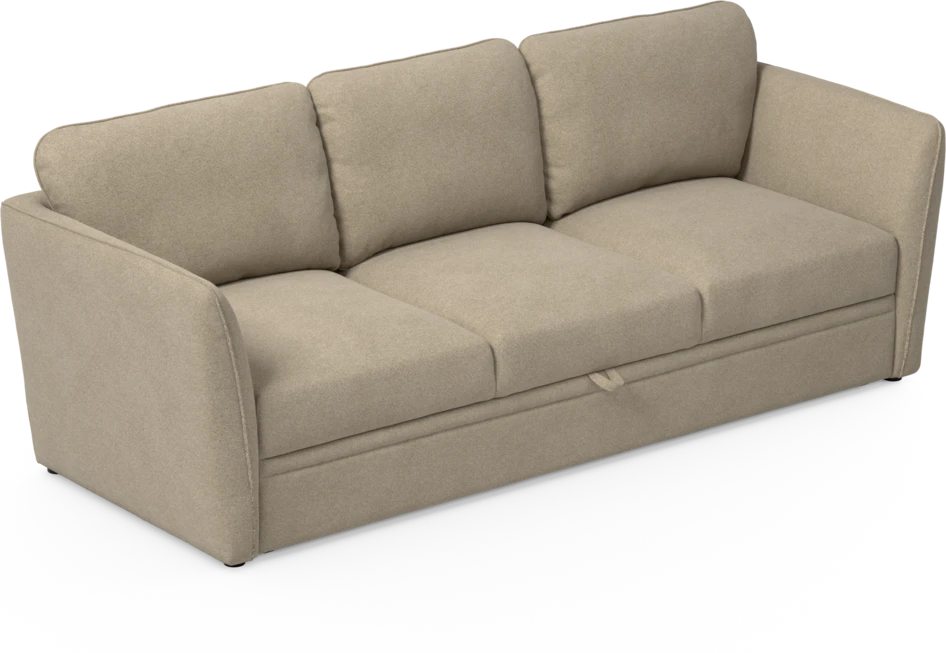 Öland - Bäddsoffa 3-sits, längsbäddad - Beige