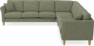 Eden - Hörnsoffa 3+3 - Grön