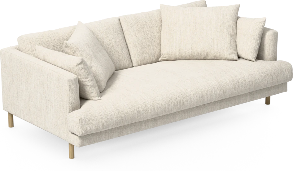 Harper - 3-sits soffa, hel dyna - Vit