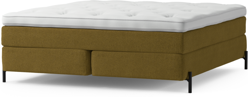 Delux Sense - Kontinentalsäng, dubbelsäng med bäddmadrass och sängben