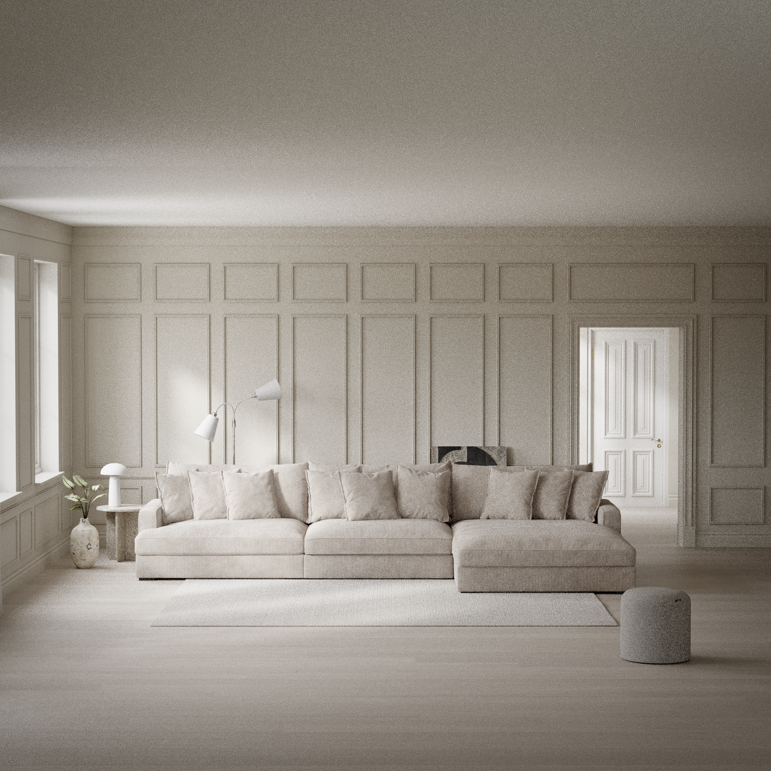 Rossi, 4-sits soffa med schäslong XL höger