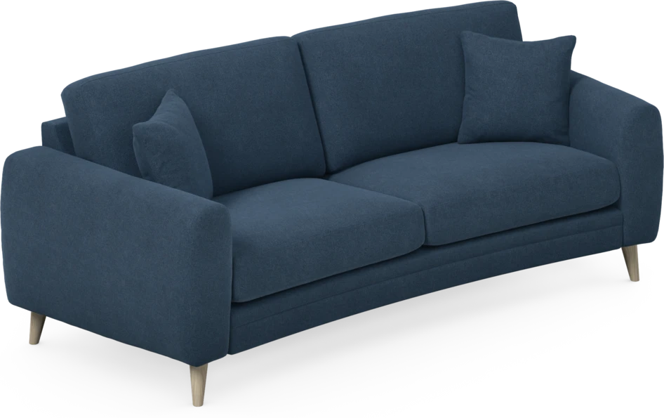 Eden - 2,5-sits soffa svängd - Blå