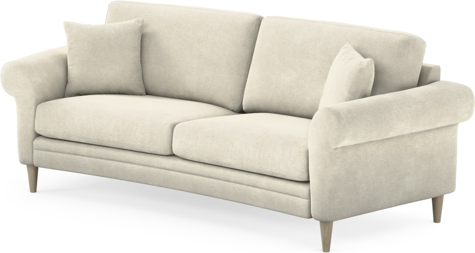 Eden - 2,5-sits soffa svängd - Vit