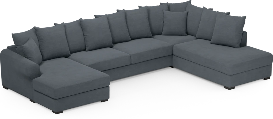 Town - 3-sits soffa med divan höger och schäslong vänster - Blå