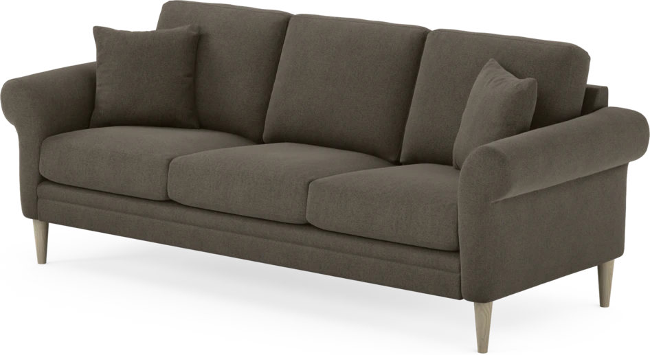 Eden - 3-sits soffa - Brun