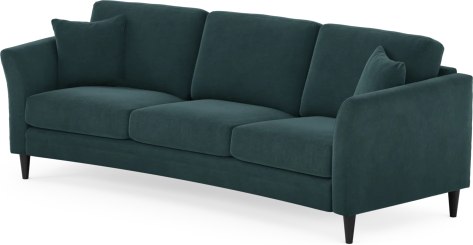 Eden - 3-sits soffa svängd - Blå