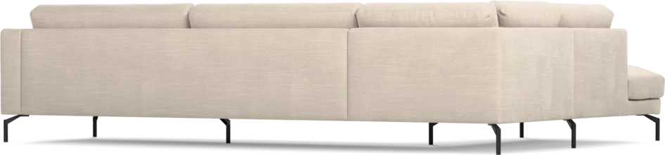 Willow - 4-sits soffa med divan vänster, fast klädsel - Beige
