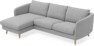 Madison Lux - 2-sits soffa med schäslong vänster - Grå