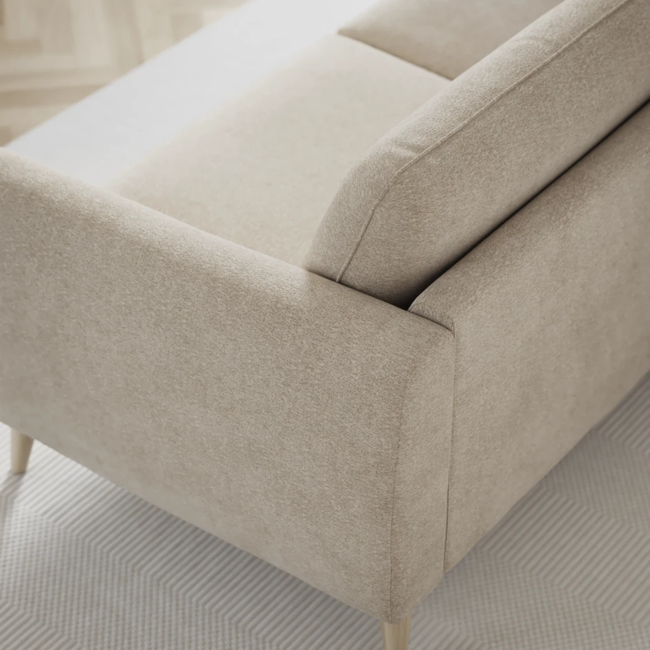 Bridge - 3-sits soffa svängd - Beige