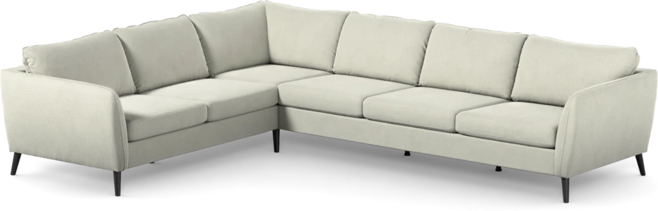County - Hörnsoffa, 2+3-sits - Vit