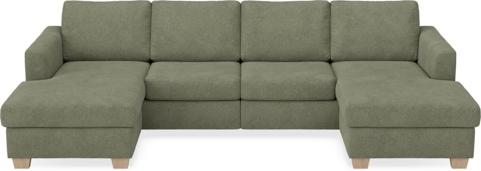 Friday - 2-sits soffa med två schäslonger - Vit