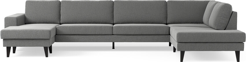 Sierra - 4-sits soffa med schäslong vänster och divan höger - Grå