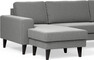 Sierra - 4-sits soffa med schäslong vänster och divan höger - Grå