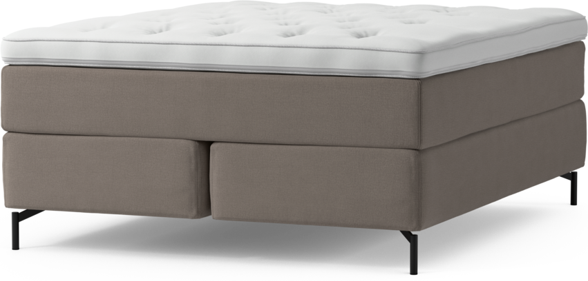 Delux Exclusive - Kontinentalsäng, dubbelsäng med bäddmadrass och sängben