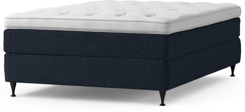 Delux Sense - Kontinentalsäng, enkelsäng 140 cm med bäddmadrass och sängben