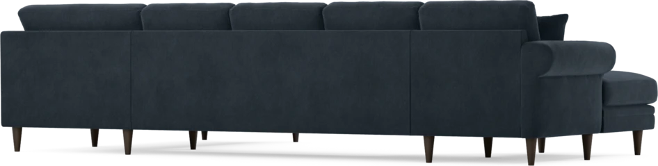 Eden - 3-sits soffa med schäslong vänster och divan höger - Blå