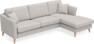 Eden - 2,5-sits soffa med schäslong - Grå