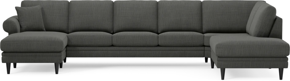 Eden - 3-sits soffa med schäslong vänster och divan höger - Grå