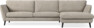Madison Lux - 3-sits soffa med schäslong höger - Vit