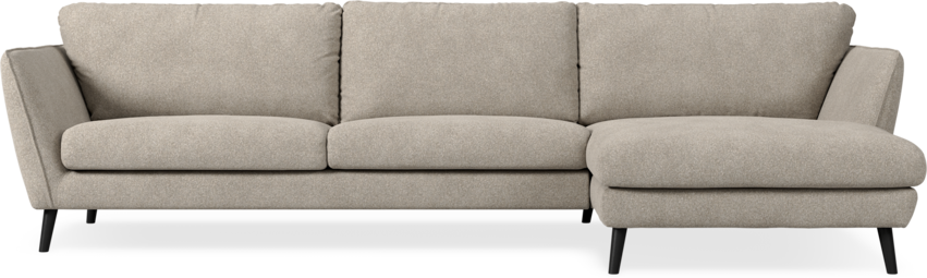 Madison Lux - 3-sits soffa med schäslong höger - Vit